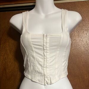 White Sleeveless Women's Top